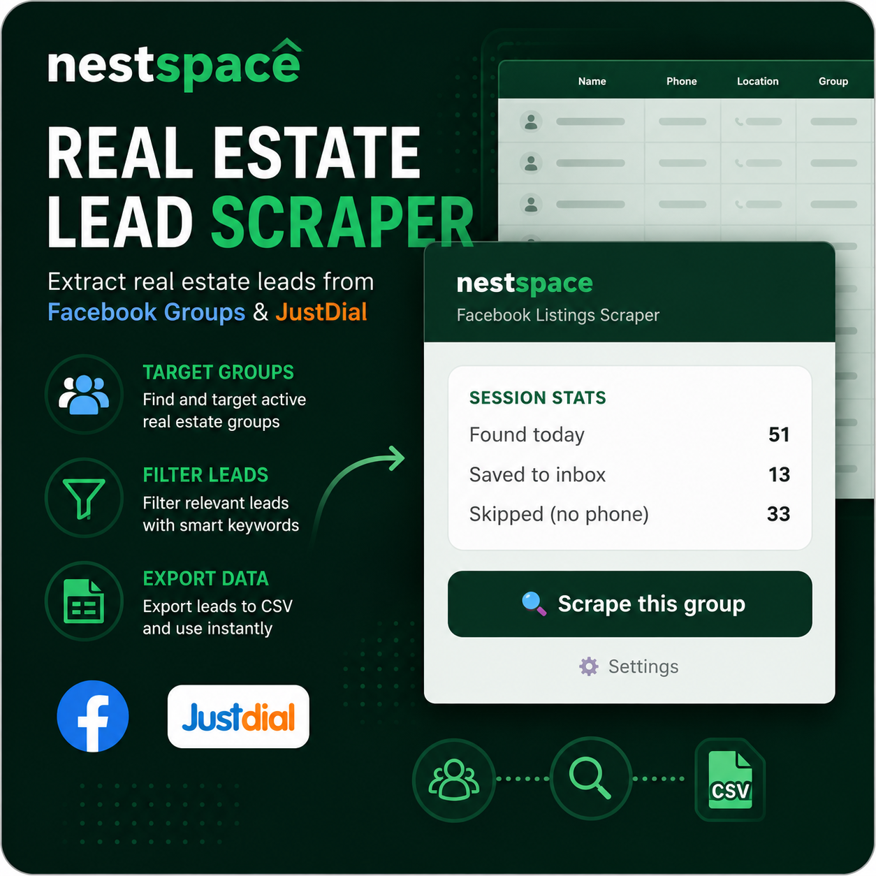 Real Estate Lead Scraper